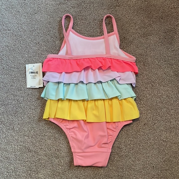 Ruffled Baby Girl Bathing Suit - Picture 2 of 3